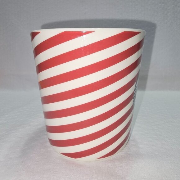 2019 HOLIDAY STARBUCKS RED AND WHITE STRIPED COFFEE MUG EUC - Picture 2 of 8